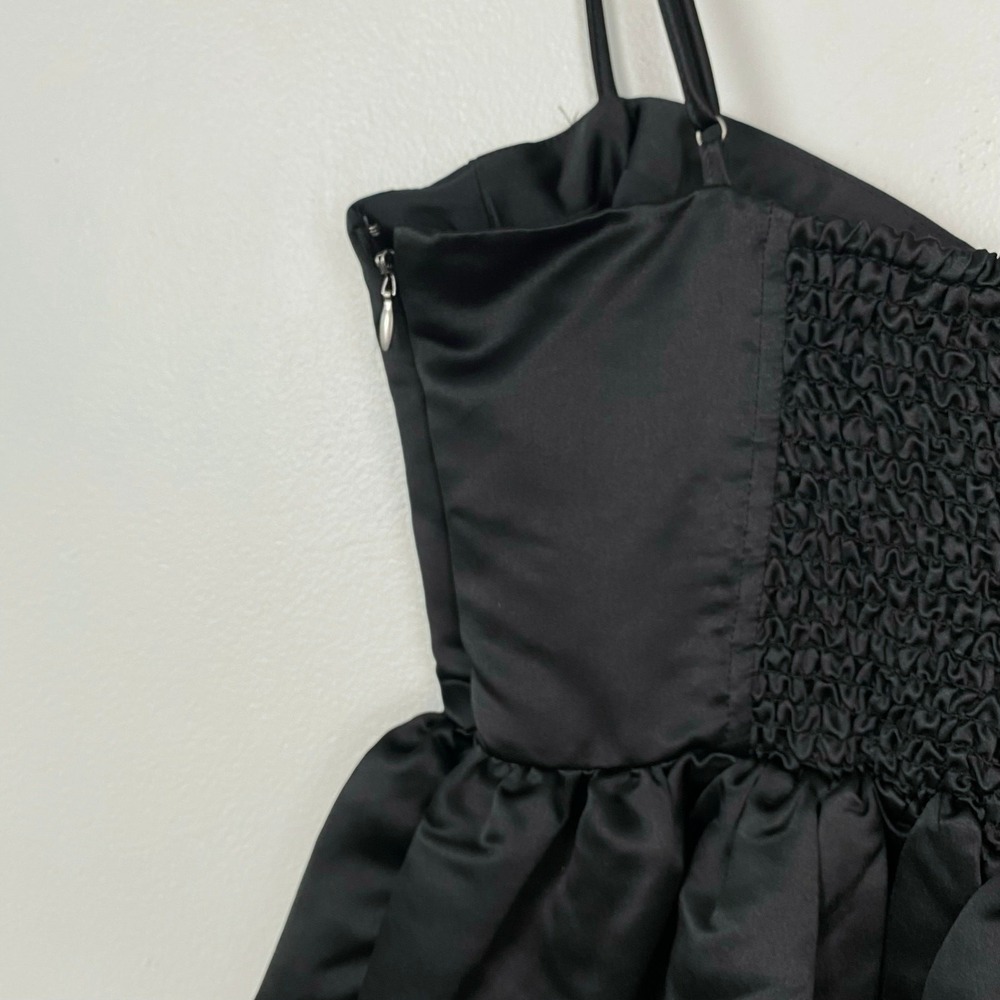 Future‎ Collective Sweetheart Bubble Satin Midi Dress Bustier Elegant Size S - Picture 9 of 12